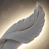 Creative Feather Bedroom Wall Light