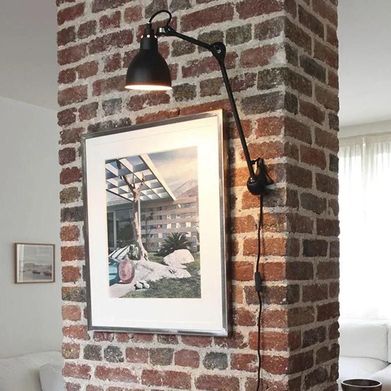 Industrial Adjustable Plug in Wall Lights - Clowas