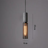 Industrial Black Clear Glass Pendant Light