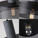Industrial Black Clear Glass Pendant Light