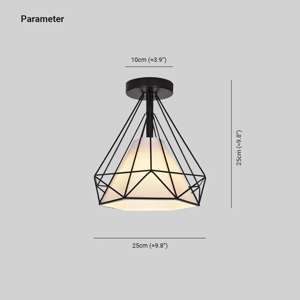Industrial Style Geometry Modern Flush Ceiling Lights - Clowas