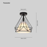 Industrial Style Geometry Modern Flush Ceiling Lights - Clowas