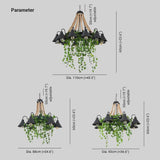Industrial Tree Leaves Dining Room Vintage Pendant Light - Clowas