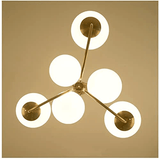 Nordic Milk White Glass Bubble Chandelier