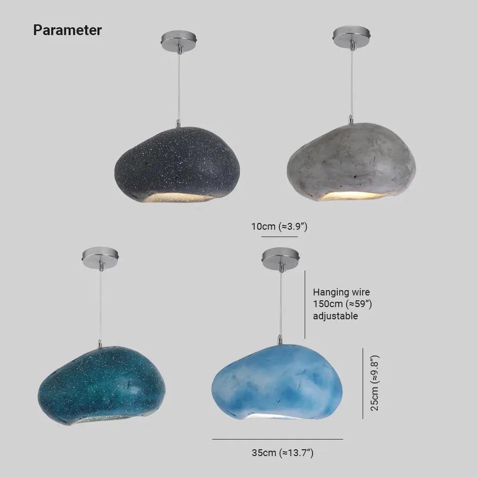 Irregular Shape Speckled Lampshade Modern Pendant Light - Clowas