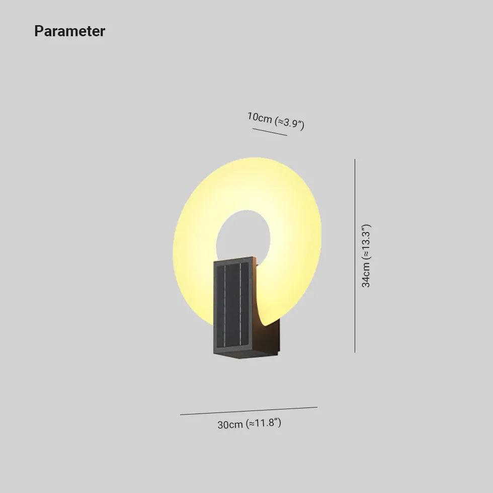 Bagel Ring Solar Outdoor Wall Lights - Clowas