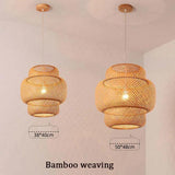 Bamboo Nordic Bedroom Pendant Light - Clowas