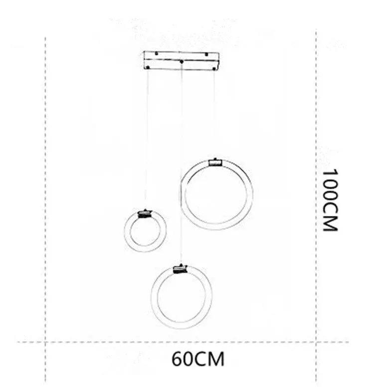 Ring-shaped LED for Dining Room Ceiling Light - Clowas