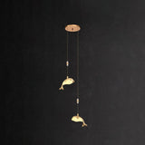 Dolphin Design Modern Minimalist Bedroom Pendant Light - Clowas