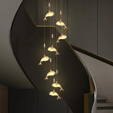 Dolphin Design Modern Minimalist Bedroom Pendant Light - Clowas