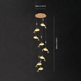 Dolphin Design Modern Minimalist Bedroom Pendant Light - Clowas