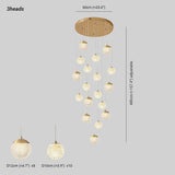Spherical Multi-Head Luxury Hall Pendant Light - Clowas