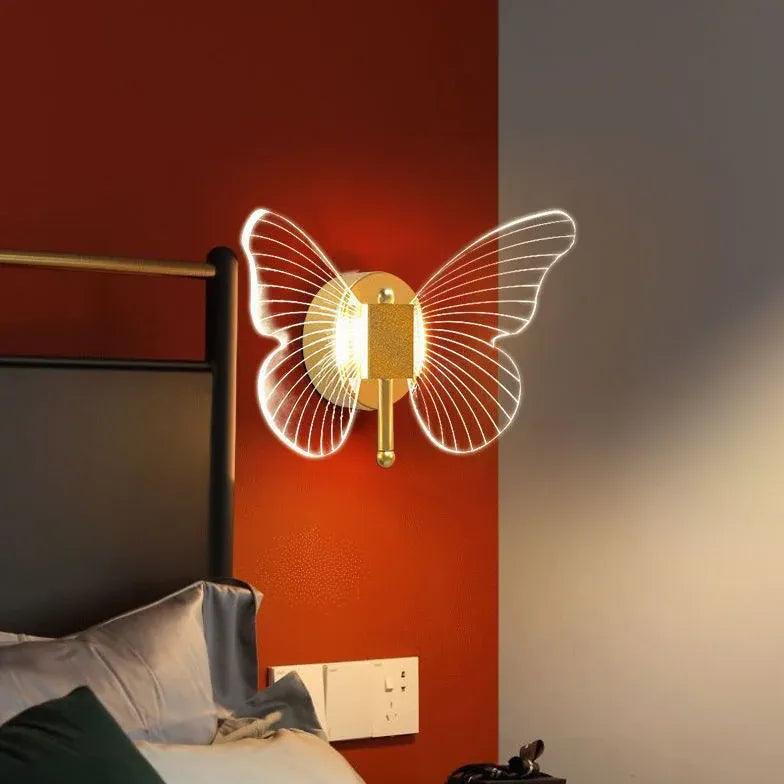 Butterfly Wall Light LED Modern Gold - Clowas