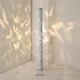 Cylindrical Butterfly Hollow Metal Black Floor Lamp - Clowas