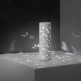 Cylindrical Butterfly Hollow Metal Black Floor Lamp - Clowas