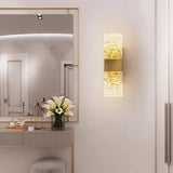 Modern gold pattern glass Wall Lights - Clowas