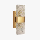 Modern gold pattern glass Wall Lights - Clowas