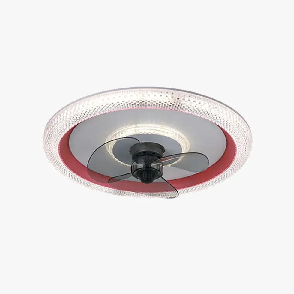 Blue Ceiling Fan for Bedroom Pendant Light - Clowas