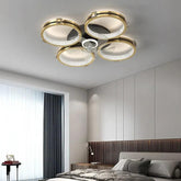 Luxury Multi-Layer Round Ceiling Fan with Light