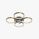 Luxury Multi-Layer Round Ceiling Fan with Light
