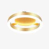 Golden Circular LED Hallway Ceiling Light - Clowas