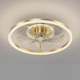 Floral Decor Bedroom Ceiling Fan Light - Clowas