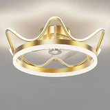 Floral Decor Bedroom Ceiling Fan Light - Clowas