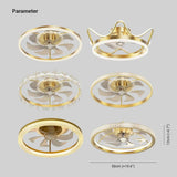 Floral Decor Bedroom Ceiling Fan Light - Clowas
