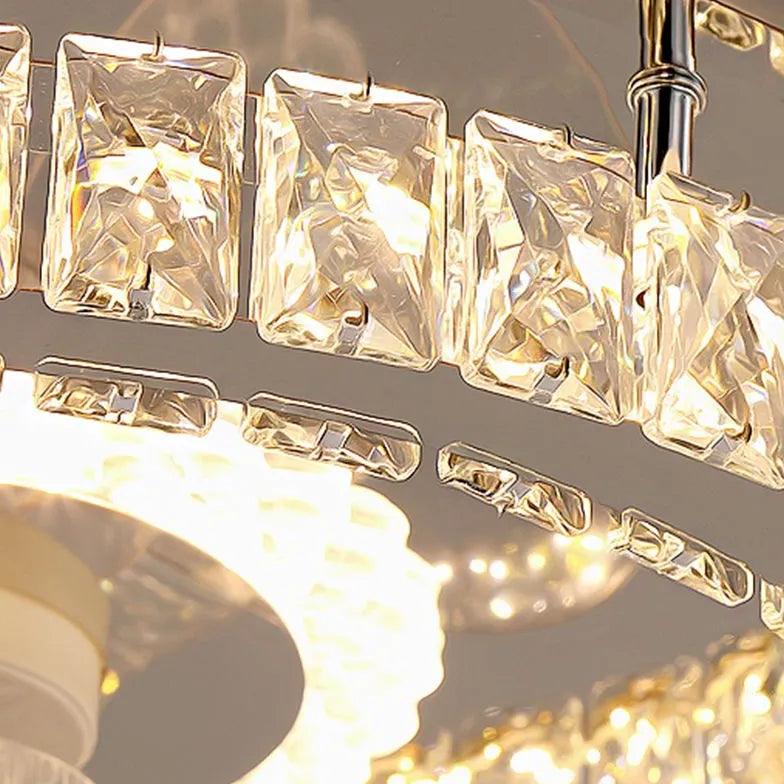 Round Ceiling Fan for Bedroom Pendant Light - Clowas