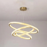 Crystal Gold Ring Modern Pendant Light - Clowas