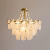 White Glass Elegant Vintage Multi-Light Chandelier - Clowas