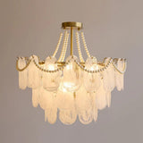 White Glass Elegant Vintage Multi-Light Chandelier - Clowas