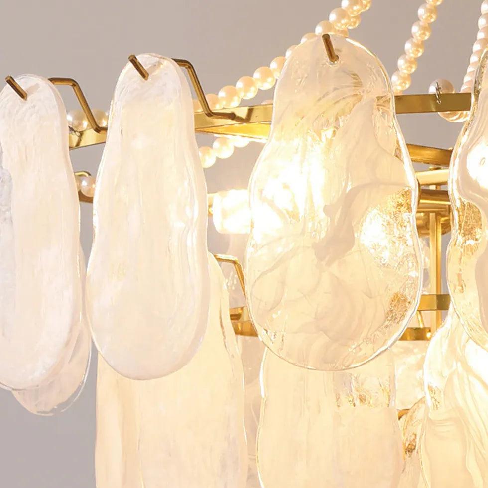 White Glass Elegant Vintage Multi-Light Chandelier - Clowas