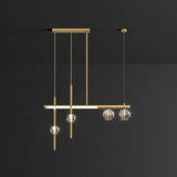 Multi-Head Crystal Linear Modern Pendant Light - Clowas