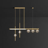Multi-Head Crystal Linear Modern Pendant Light - Clowas