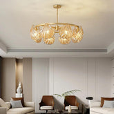 Luxurious Gold Glass for Living Room Pendant Light - Clowas