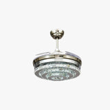 Round Crystal Silver Luxury Modern Pendant Light - Clowas