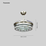 Round Crystal Silver Luxury Modern Pendant Light - Clowas