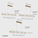 Crystal Linear Kitchen Pendant Light - Clowas