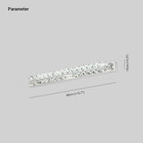 Rectangular Crystal Modern Bathroom Mirror Lights - Clowas