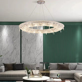 Circular Crystal Living Room Pendant Light - Clowas