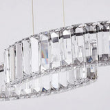 Two-Wave Crystal Pendant Light for Dining Room - Clowas