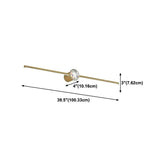 Gold Linear Crystal Bathroom Mirror Lights - Clowas