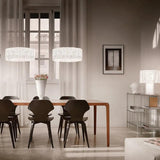 Wave-Shaped Modern Living Room Pendant Light - Clowas