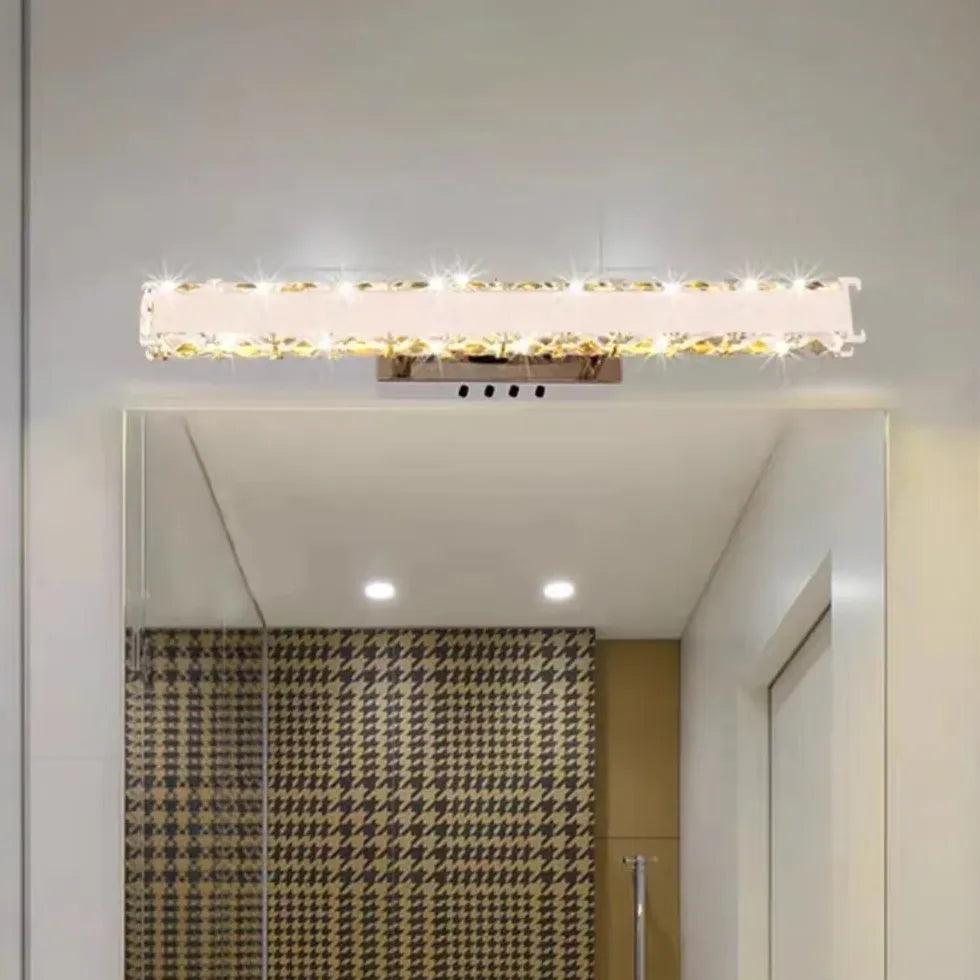 Luxury Crystal Gold LED Bathroom Mirror Lights - Clowas