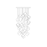Cube Multi-Light Living Room Pendant Light - Clowas