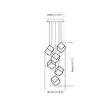 Cube Multi-Light Living Room Pendant Light - Clowas