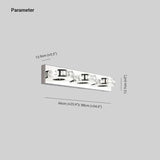 Ring Shaped Crystal Silver Bathroom Wall Lights - Clowas