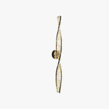 Modern Crystal Wall Light in Brass for Living Room