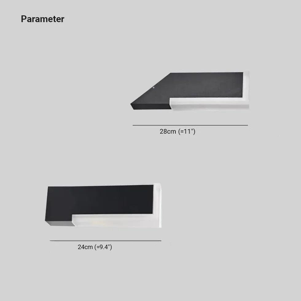 L shaped Modern Outdoor Wall Lights - Clowas